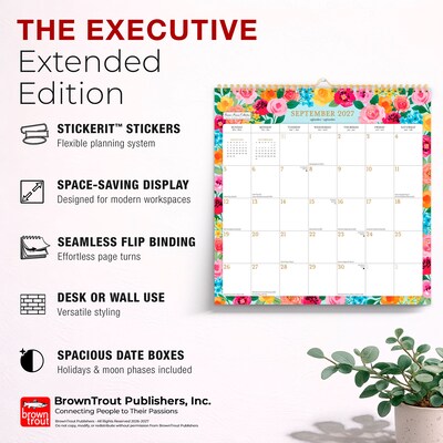 2027 BrownTrout Bonnie Marcus 12" x 12" Monthly Calendar (9798330713097)