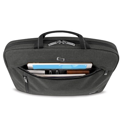 Solo New York Rivington Slim Brief, Gray (UBN126-10U4)