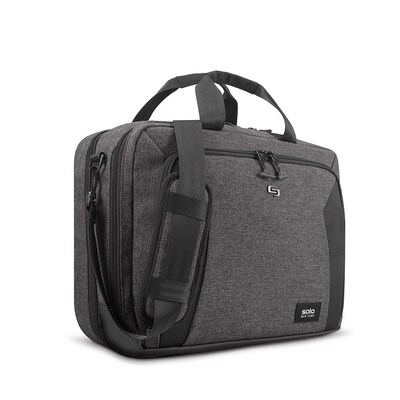 Solo New York Voyage Briefcase, Gray/Black (NOM301-10U4)