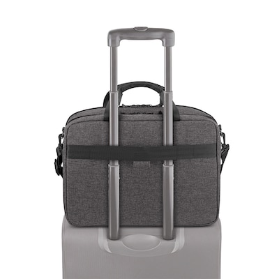 Solo New York Voyage Briefcase, Gray/Black (NOM301-10U4)