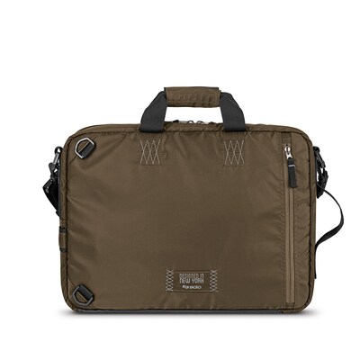 Solo New York Zone Hybrid Briefcase Backpack, Brown (UBN350-3U2)