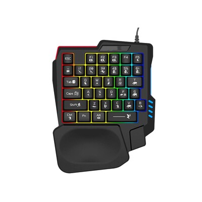 SaharaCase Ultima Wired Ergonomic Gaming Number Pad, Black (KB24)