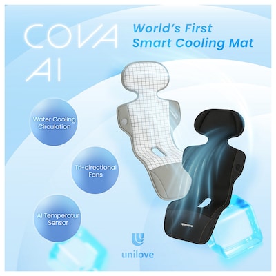 Unilove Smart Stroller Cooling Mat, Mist Grey (UNI-CAMG)