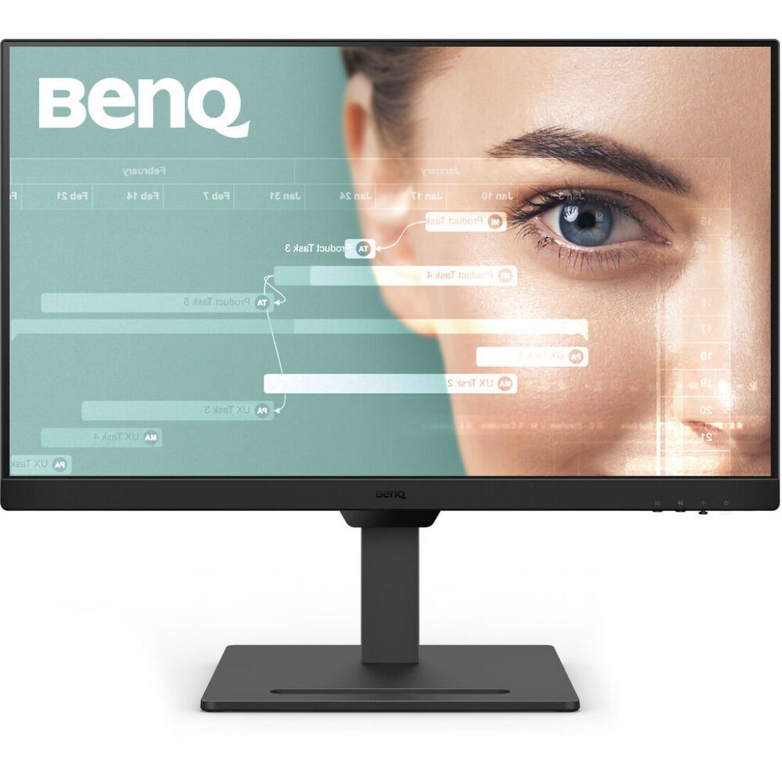 BenQ GW 27 FHD IPS 100Hz LCD Monitor, Adaptive Sync, HDR10, Built-In Speaker, Height Adjustable, Black (GW2790T)