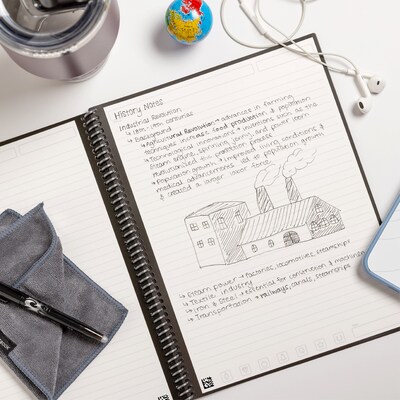 Rocketbook Core Smart Notebook, 6" x 8.8", College Ruled, Pink (CREXLN-E-PNK-01)