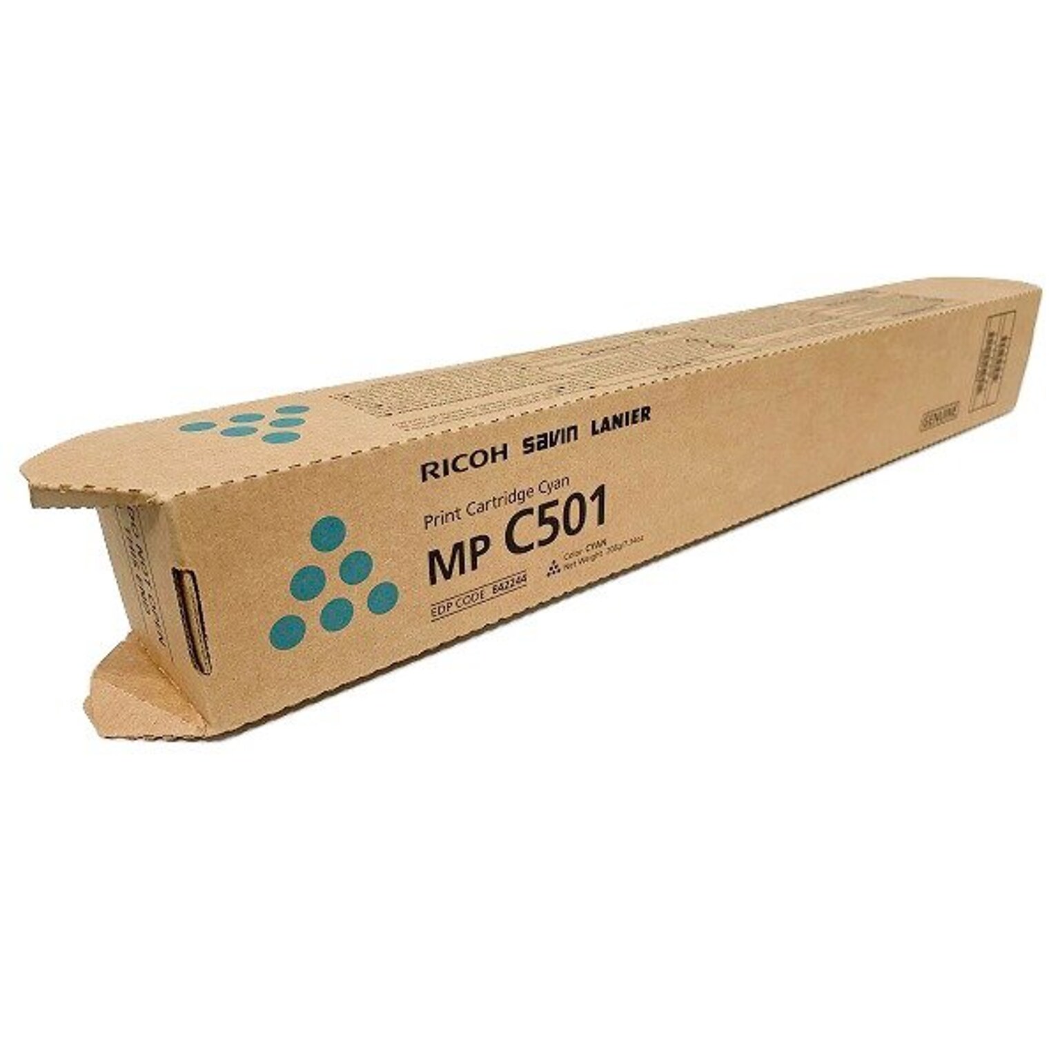 Ricoh 842244 Cyan Standard Yield Toner Cartridge, Up to 9,000 Pages