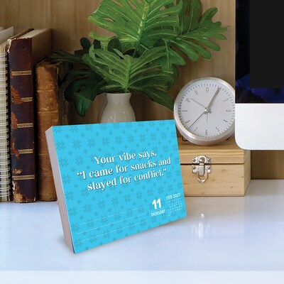 2027 Willow Creek Sprinkle Sarcasm Like Confetti 6.2" x 5.4" Day-to-Day Calendar (63736)