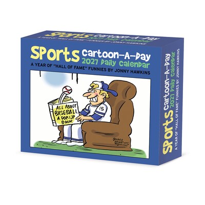 2027 Willow Creek Sports Cartoon-A-Day by Jonny Hawkins 6.2 x 5.4 Day-to-Day Calendar (65761)