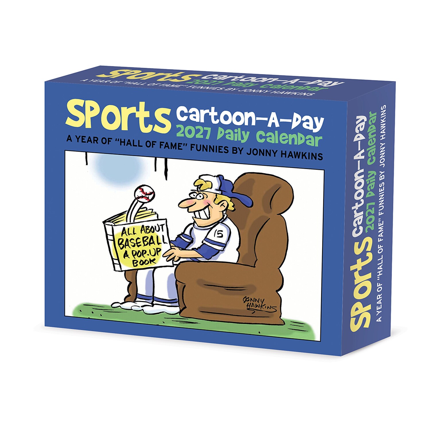 2027 Willow Creek Sports Cartoon-A-Day by Jonny Hawkins 6.2 x 5.4 Day-to-Day Calendar (65761)