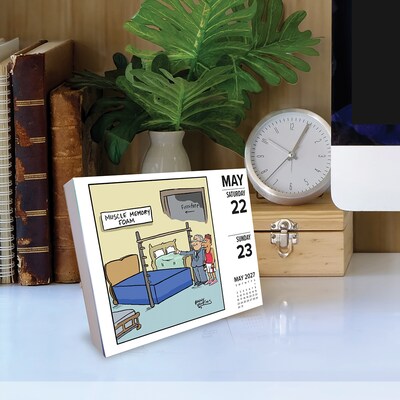 2027 Willow Creek Sports Cartoon-A-Day by Jonny Hawkins 6.2" x 5.4" Day-to-Day Calendar (65761)