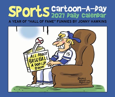 2027 Willow Creek Sports Cartoon-A-Day by Jonny Hawkins 6.2" x 5.4" Day-to-Day Calendar (65761)