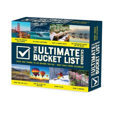 2027 Willow Creek The Ultimate Bucket List Calendar 6.2 x 5.4 Day-to-Day Calendar (64962)