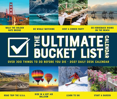 2027 Willow Creek The Ultimate Bucket List Calendar 6.2" x 5.4" Day-to-Day Calendar (64962)