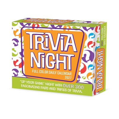 2027 Willow Creek Trivia Night 6.2 x 5.4 Day-to-Day Calendar (63781)