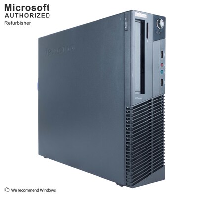Lenovo ThinkCentre M82 Small Form Factor Refurbished Desktop Computer, Intel® Core™ i3-3220, 12GB Memory, 120GB SSD+500G