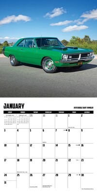 2027 Willow Creek American Muscle Cars 7" x 7" Monthly Wall Calendar (63873)