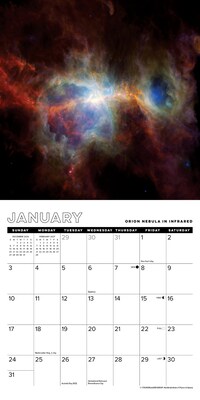 2027 Willow Creek Astronomy 7" x 7" Monthly Wall Calendar (63880)