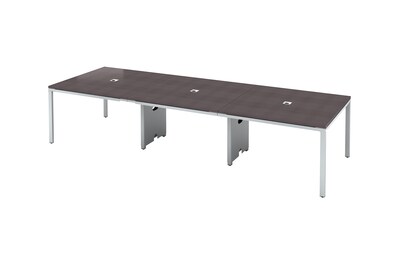 Boss Office Products Simple System 142W Meeting Table, Driftwood (S403)