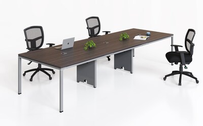 Boss Office Products Simple System 142W Meeting Table, Driftwood (S403)