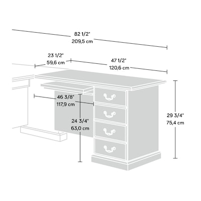 Sauder Heritage Hill 48" W Return Kit, Classic Cherry (109848)