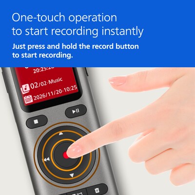 Philips VoiceTracer Series Digital Voice Recorder, 8GB, Silver (DVT2075)