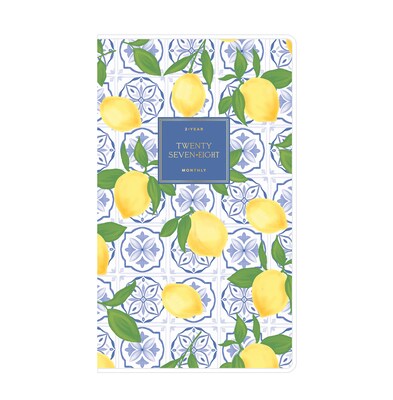 2027 Blue Sky Jessie James Decker 3.62 x 6.12 Calendar Year Monthly Standard Planner Cover, Lemons (164172)