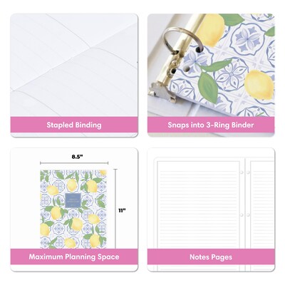 2027 Blue Sky Jessie James Decker 8.5" x 11" Calendar Year Monthly Standard Planner Cover, Lemons (164171)