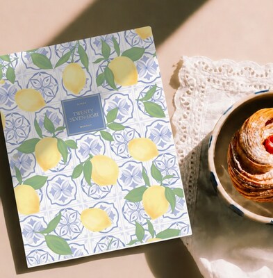 2027 Blue Sky Jessie James Decker 8.5" x 11" Calendar Year Monthly Standard Planner Cover, Lemons (164171)