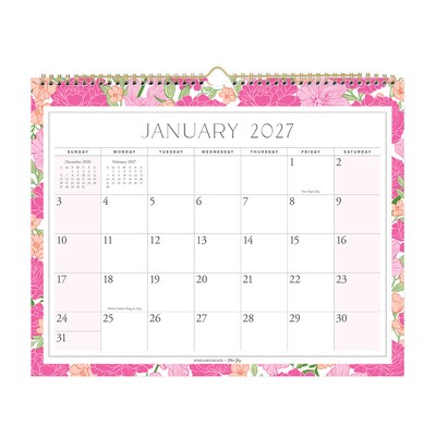 2027 Blue Sky Jessie James Decker Monthly Wall Calendar, Floral (162626)