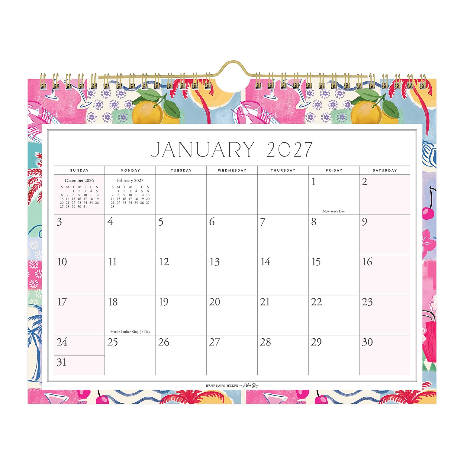 2027 Blue Sky Jessie James Decker Monthly Wall Calendar, Amore (162628)