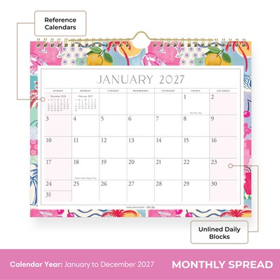 2027 Blue Sky Jessie James Decker Monthly Wall Calendar, Amore (162628)