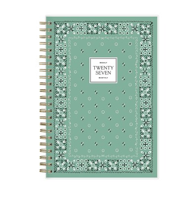 2027 Blue Sky Jessie James Decker 5 x 8 Calendar Year Weekly & Monthly Standard Planner Cover, Green Ole (162650)