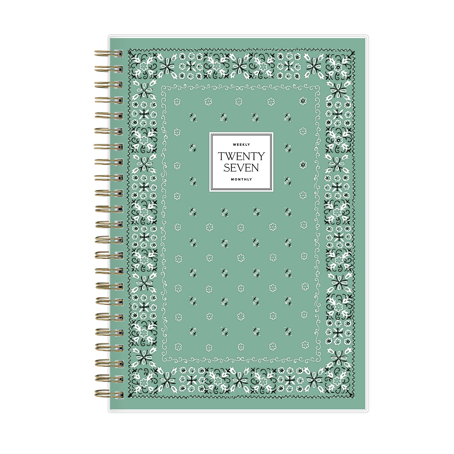 2027 Blue Sky Jessie James Decker 5 x 8 Calendar Year Weekly & Monthly Standard Planner Cover, Green Ole (162650)