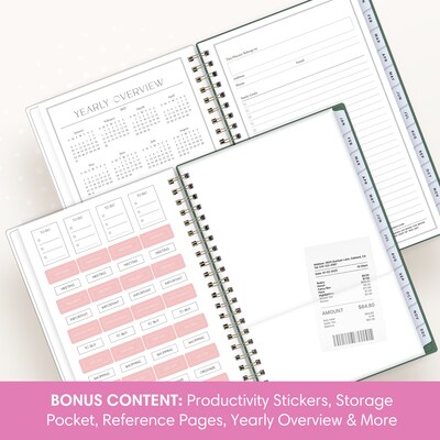 2027 Blue Sky Jessie James Decker 5" x 8" Calendar Year Weekly & Monthly Standard Planner Cover, Green Ole (162650)