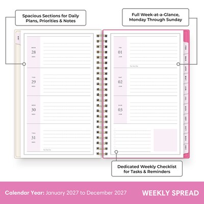 2027 Blue Sky Jessie James Decker 5 x 8 Calendar Year Weekly & Monthly Standard Planner Cover, Amore (164177)