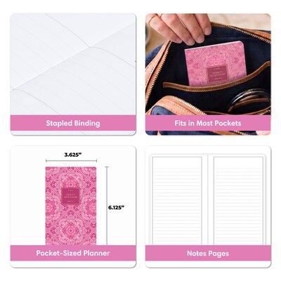 2027 Blue Sky Jessie James Decker 3.62" x 6.12" Calendar Year Monthly Standard Planner Cover, Pink (164181)