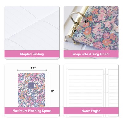 2027 Blue Sky Jessie James Decker 8.5" x 11" Calendar Year Monthly Standard Planner Cover, Floral (164170)