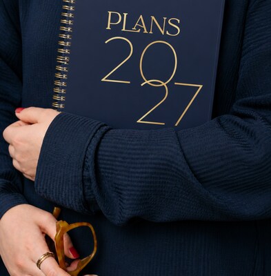 2027 Blue Sky Jessie James Decker 7" x 9" Calendar Year Weekly & Monthly Standard Planner Cover, Blue/Gold (164179)