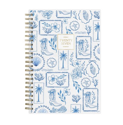 2027 Blue Sky Jessie James Decker 5 x 8 Calendar Year Weekly & Monthly Standard Planner Cover, Cowgirl Toile (162632)