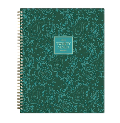 2027 Blue Sky Jessie James Decker 8.5 x 11 Calendar Year Weekly & Monthly Standard Planner Cover, Vanita Green (164169)