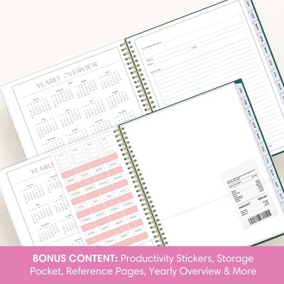 2027 Blue Sky Jessie James Decker 8.5" x 11" Calendar Year Weekly & Monthly Standard Planner Cover, Vanita Green (164169)