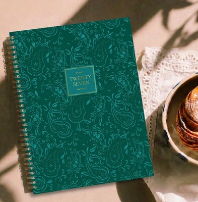2027 Blue Sky Jessie James Decker 8.5" x 11" Calendar Year Weekly & Monthly Standard Planner Cover, Vanita Green (164169)