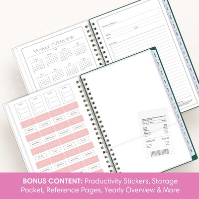 2027 Blue Sky Jessie James Decker 5" x 8" Calendar Year Weekly & Monthly Standard Planner Cover, Vanita Green (164168)