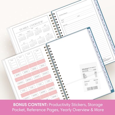 2027 Blue Sky Jessie James Decker 5" x 8" Calendar Year Weekly & Monthly Standard Planner Cover, Maren Blue (162648)