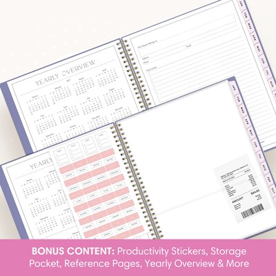 2027 Blue Sky Jessie James Decker 8.5" x 11" Calendar Year Weekly & Monthly Standard Planner Cover, Mystic Violet (162635)