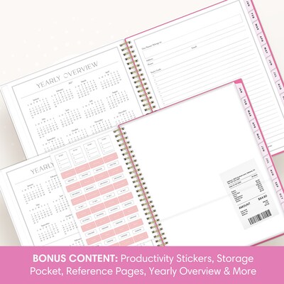 2027 Blue Sky Jessie James Decker 8.5" x 11" Calendar Year Weekly & Monthly Standard Planner Cover, Marlowe Pink (162641)