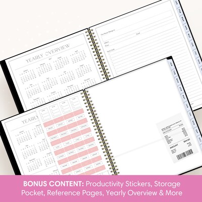 2027 Blue Sky Jessie James Decker 8.5" x 11" Calendar Year Weekly & Monthly Standard Planner Cover, Black (164173)