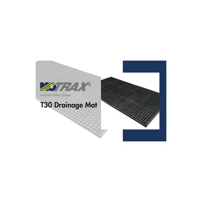 NoTrax Competitor Anti Fatigue Commercial Drainage Floor Mat, 3' x 3', Red (T30S0033RD)