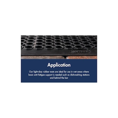 NoTrax Competitor Anti Fatigue Commercial Drainage Floor Mat, 3' x 3', Red (T30S0033RD)