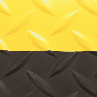 NoTrax Saddle Trax Anti-Fatigue Commercial Floor Mat, 3' x 5', Black/Yellow (979S0035YB)